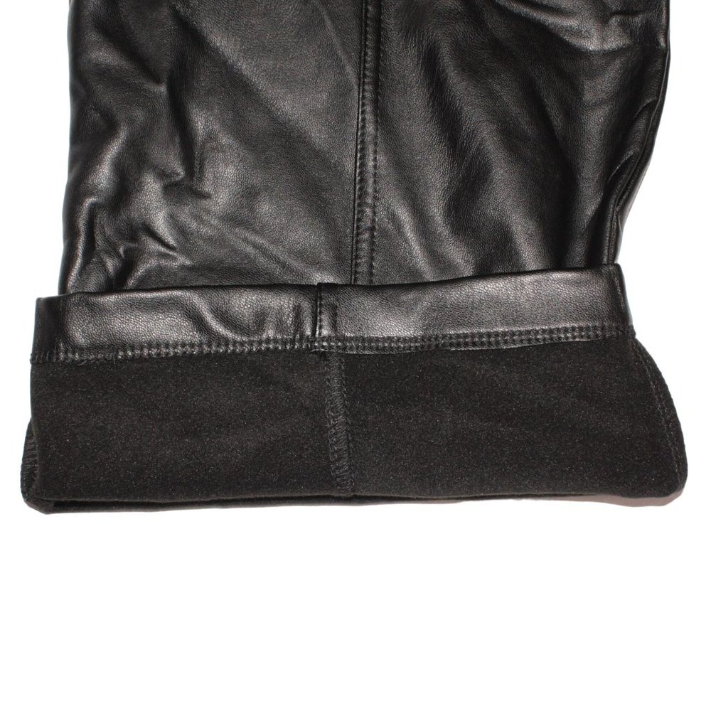 Joie Pants Sz M Womens Faux Leather High Rise Belted Waist Ankle Tummy Control - Picture 6 of 7